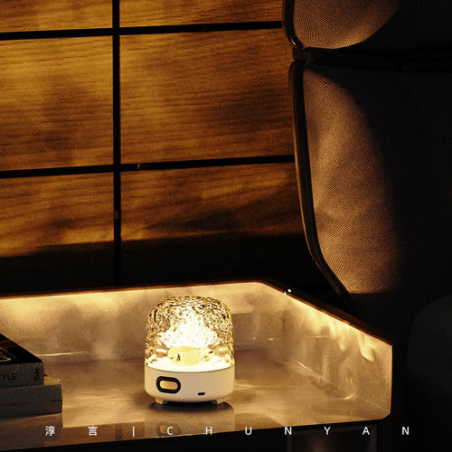 Bluetooth Speaker with Ripple Light , Creates a dynamic circular water wave visual projection for ambient lighting.
Triple Color & 16-Color Options: Offers both 3-color and 16-color variable lighting modes with smooth transitions