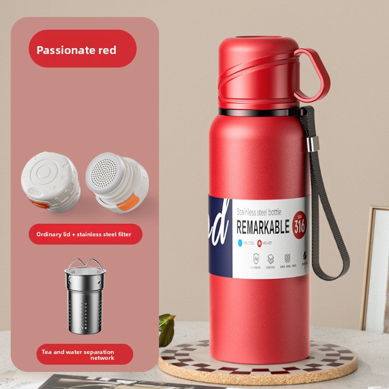 Tea Cup Bottiglia d'acqua sportiva motivazionale a colori  420ml, 620ml, 820ml, 1160ml, 1360ml, 1680ml, 1980ml
