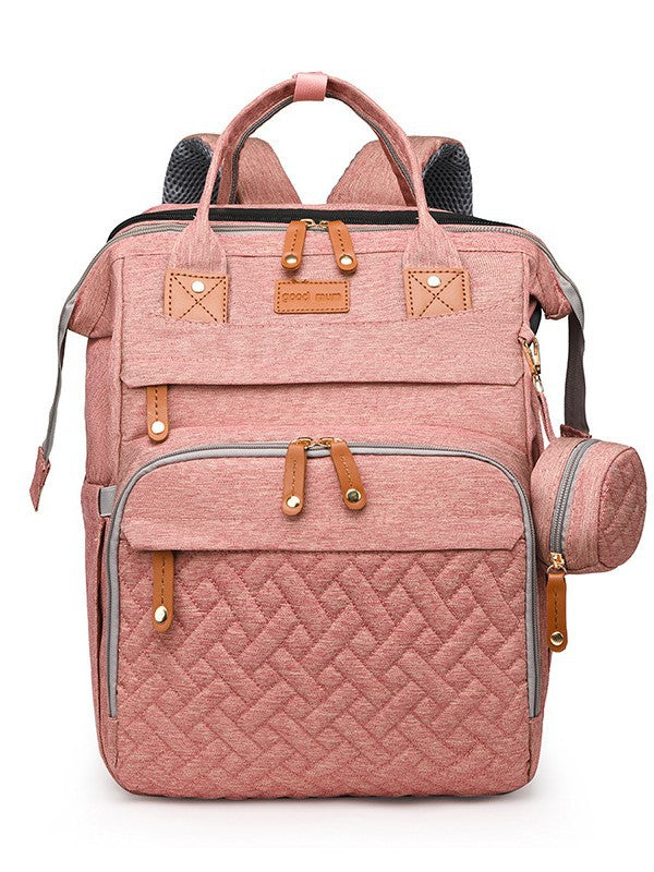Multifunctional Mommy Bag with USB Port, Large Capacity, Lightweight for Travel and Baby Care