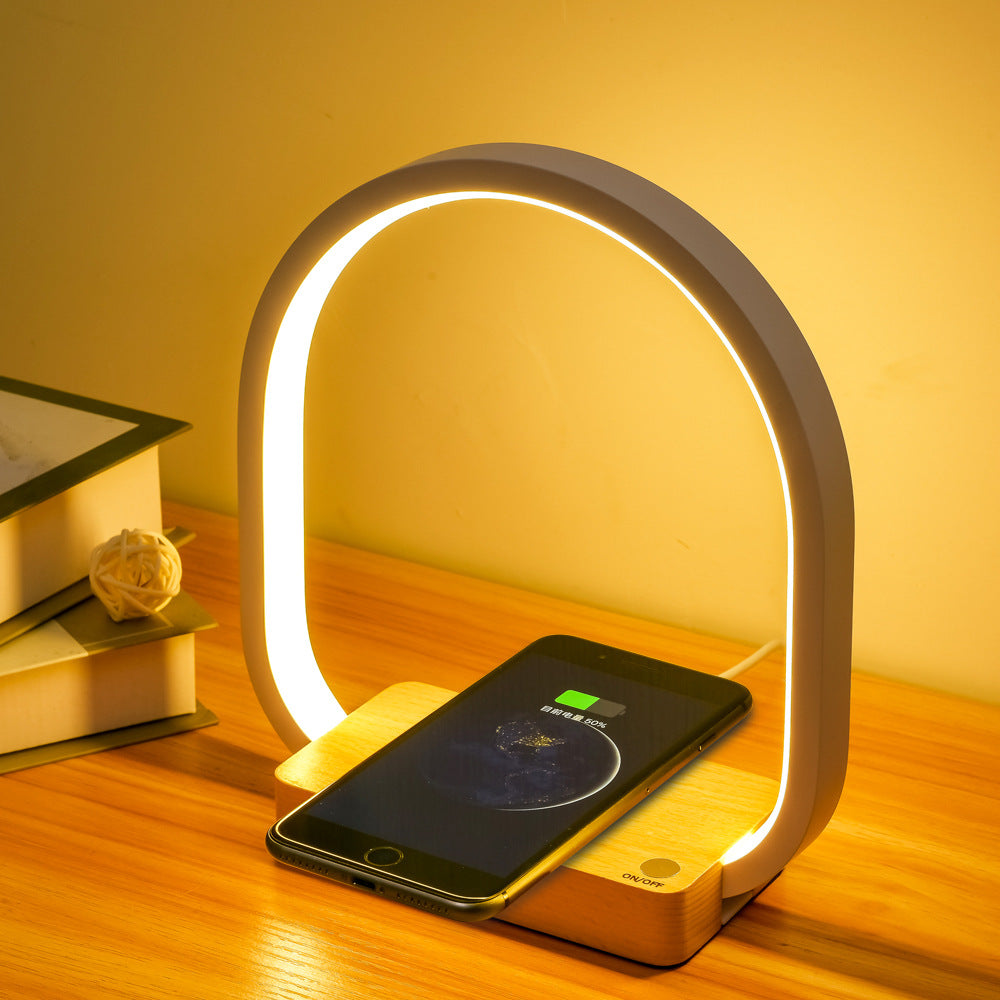Wireless Charging Table Lamp with Night Light Wireless Charging: 10W wireless charging capability for convenient device powering