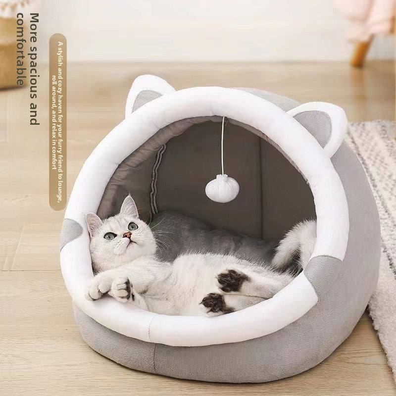 Cat Nest Four-season use: Suitable for year-round indoor and outdoor comfort
Enclosed design: Provides security and warmth for pets
