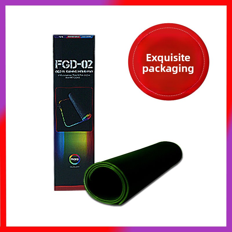 LED mouse pad RGB Lighting - Features 7 single colors and 14 dynamic modes including breathing and marquee effects for immersive gaming ambiance