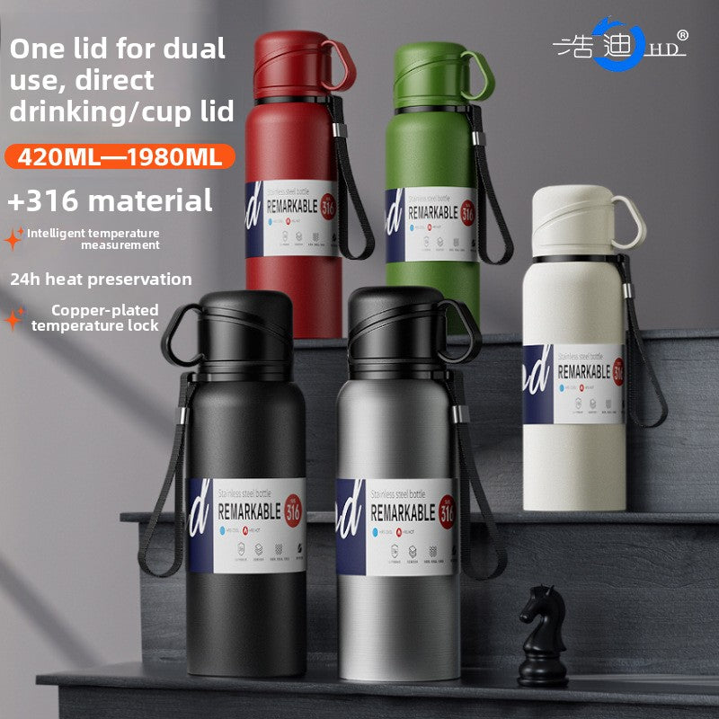 Tea Cup Bottiglia d'acqua sportiva motivazionale a colori  420ml, 620ml, 820ml, 1160ml, 1360ml, 1680ml, 1980ml