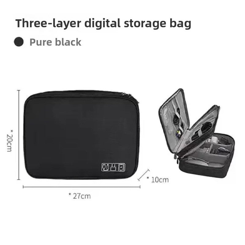 Storage Bag Organizer  Hand bag style , Versatile storage solution for phones, cables, and toiletries
Durable Material