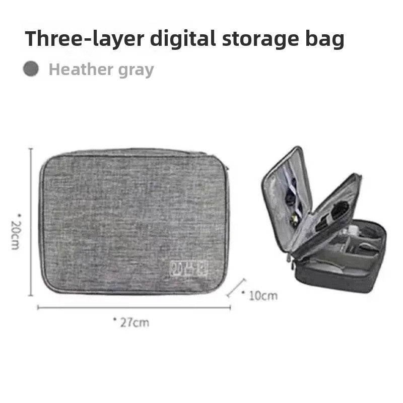 Storage Bag Organizer  Hand bag style , Versatile storage solution for phones, cables, and toiletries
Durable Material