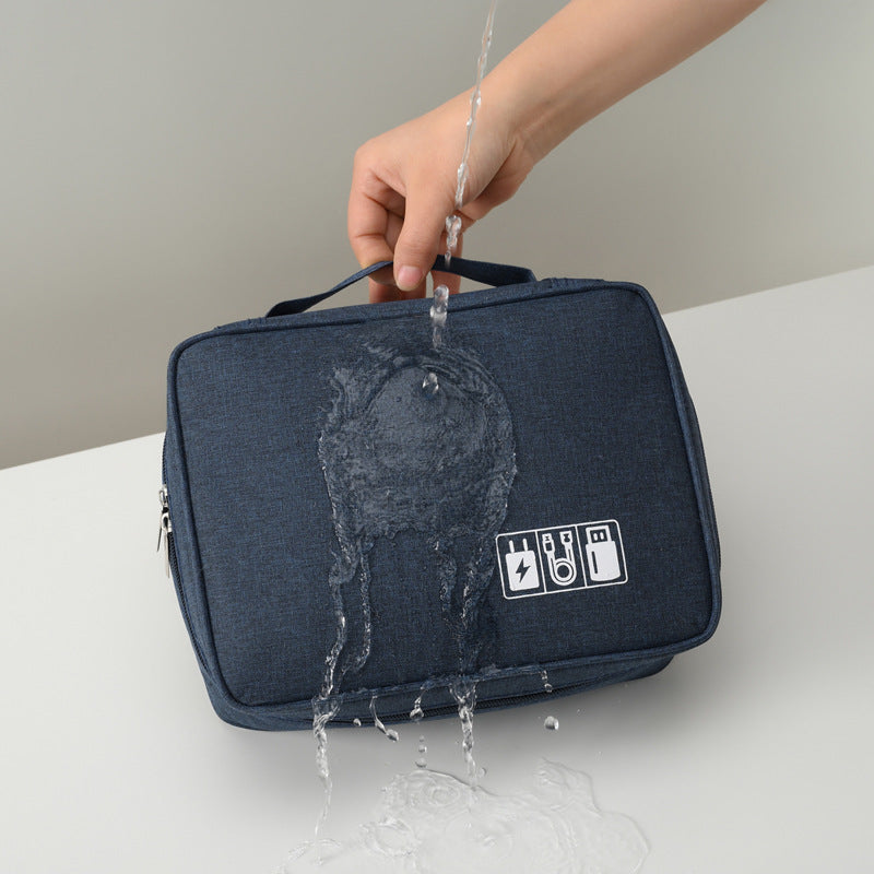 Storage Bag Organizer  Hand bag style , Versatile storage solution for phones, cables, and toiletries
Durable Material