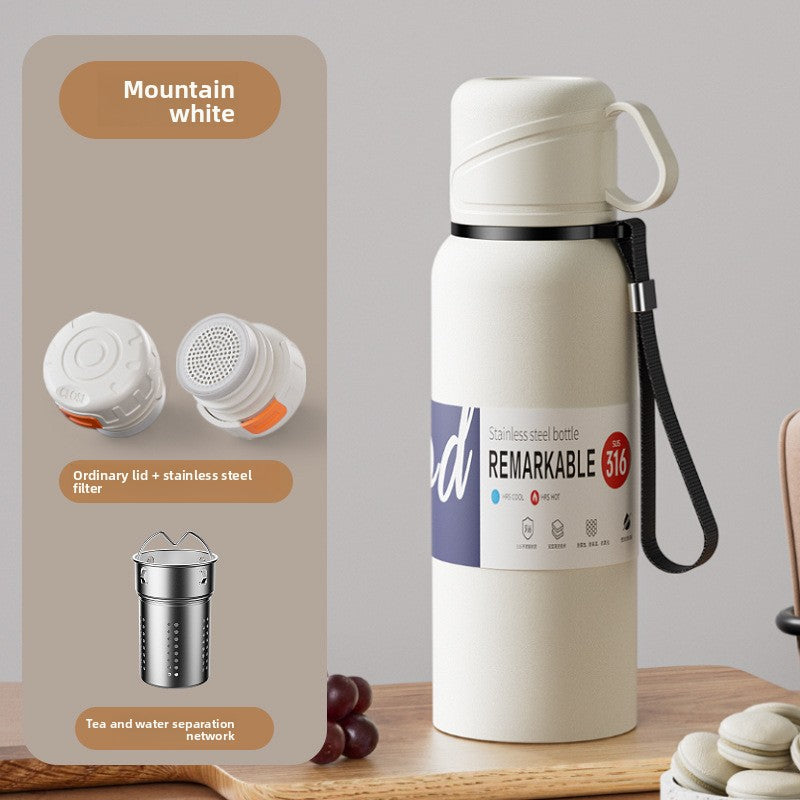 Tea Cup Bottiglia d'acqua sportiva motivazionale a colori  420ml, 620ml, 820ml, 1160ml, 1360ml, 1680ml, 1980ml