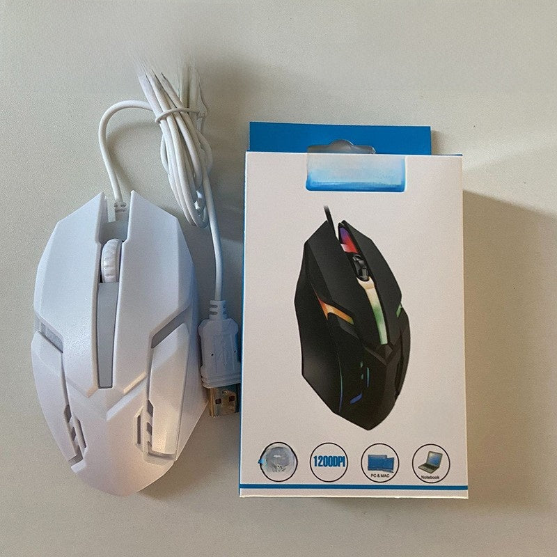 Gaming keyboard and mouse suit Luminous Keys - Backlit keyboard with glowing keys for enhanced visibility in low-light conditions
Mechanical Feel - Provides tactile feedback and responsive keystrokes for comfortable typing