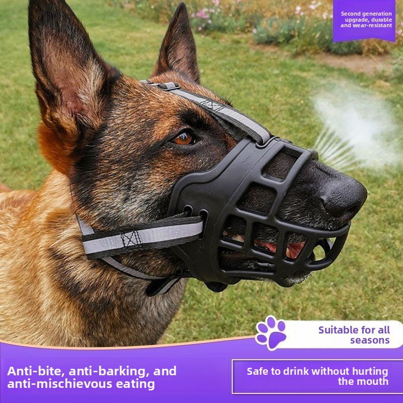 Anti-bite and anti-eating muzzles for large and medium-sized dogs Prevents dogs from biting or chewing objects
Anti-barking feature: Reduces excessive noise from dogs
