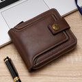 Portamonete da uomo Portafoglio antifurto Portafoglio in pelle da uomo Porta biglietti da visita con cerniera Porta soldi Portafoglio da uomo
 Mens Wallet