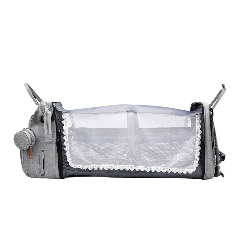 Multifunctional Mommy Bag with USB Port, Large Capacity, Lightweight for Travel and Baby Care