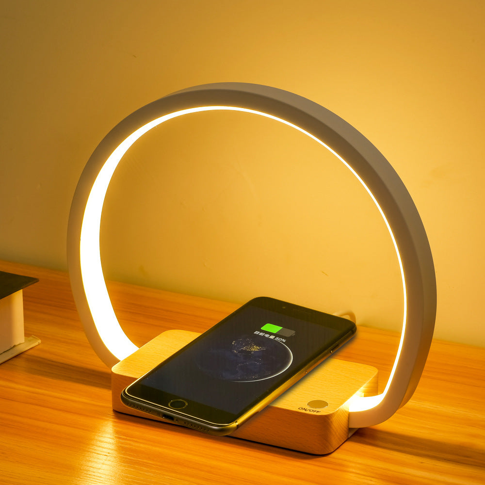 Wireless Charging Table Lamp with Night Light Wireless Charging: 10W wireless charging capability for convenient device powering
