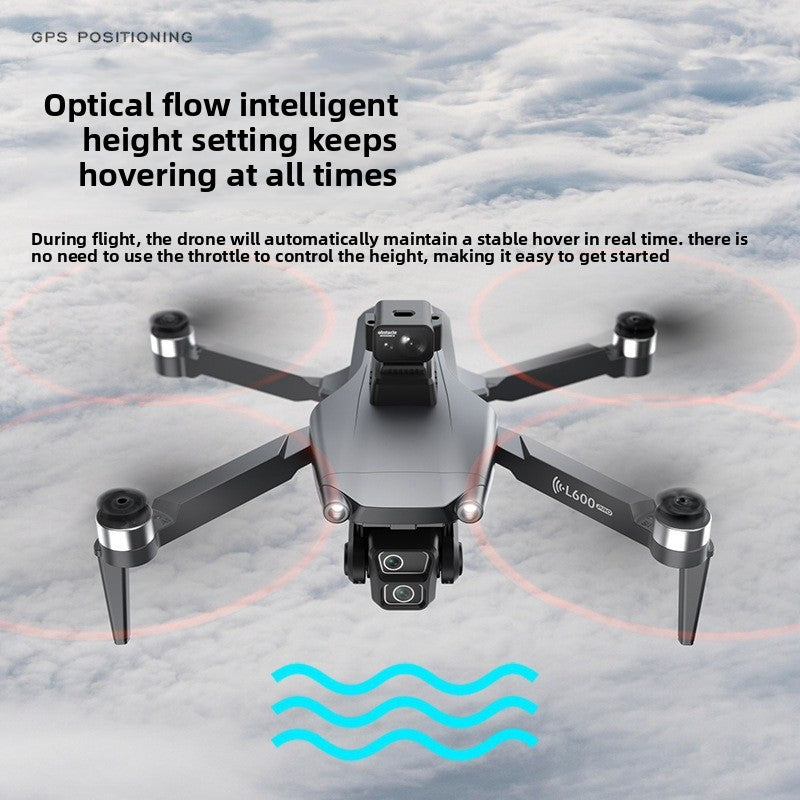 quadcopter drone Screen Control: Features a 4.5-inch LCD color screen for intuitive remote operation.
GPS Navigation: Equipped with GPS for stable flight and precise positioning