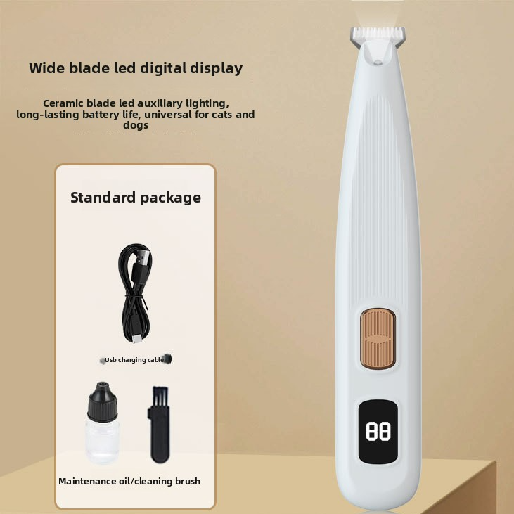 Pet foot shaving device