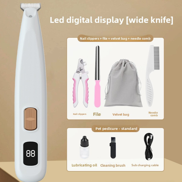 Pet foot shaving device