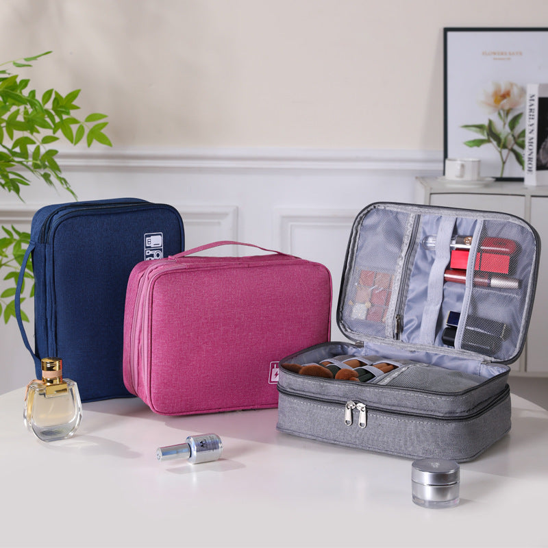 Storage Bag Organizer  Hand bag style , Versatile storage solution for phones, cables, and toiletries
Durable Material