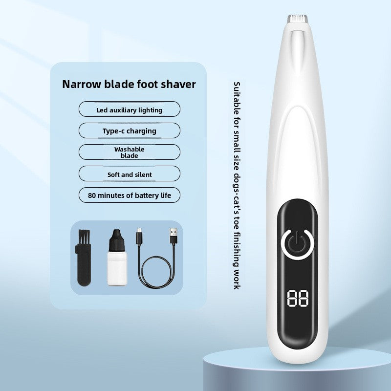 Pet foot shaving device
