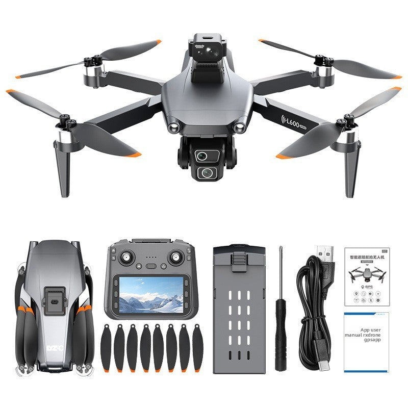 quadcopter drone Screen Control: Features a 4.5-inch LCD color screen for intuitive remote operation.
GPS Navigation: Equipped with GPS for stable flight and precise positioning