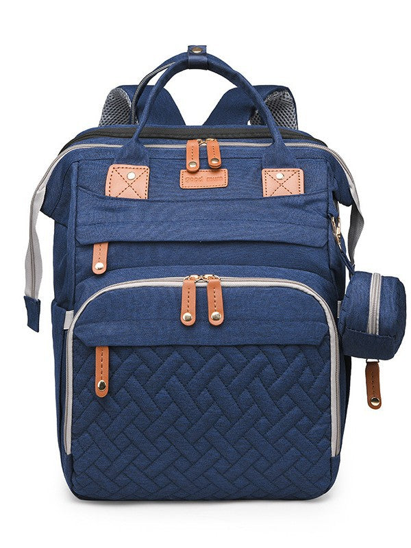 Multifunctional Mommy Bag with USB Port, Large Capacity, Lightweight for Travel and Baby Care