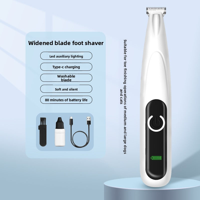 Pet foot shaving device