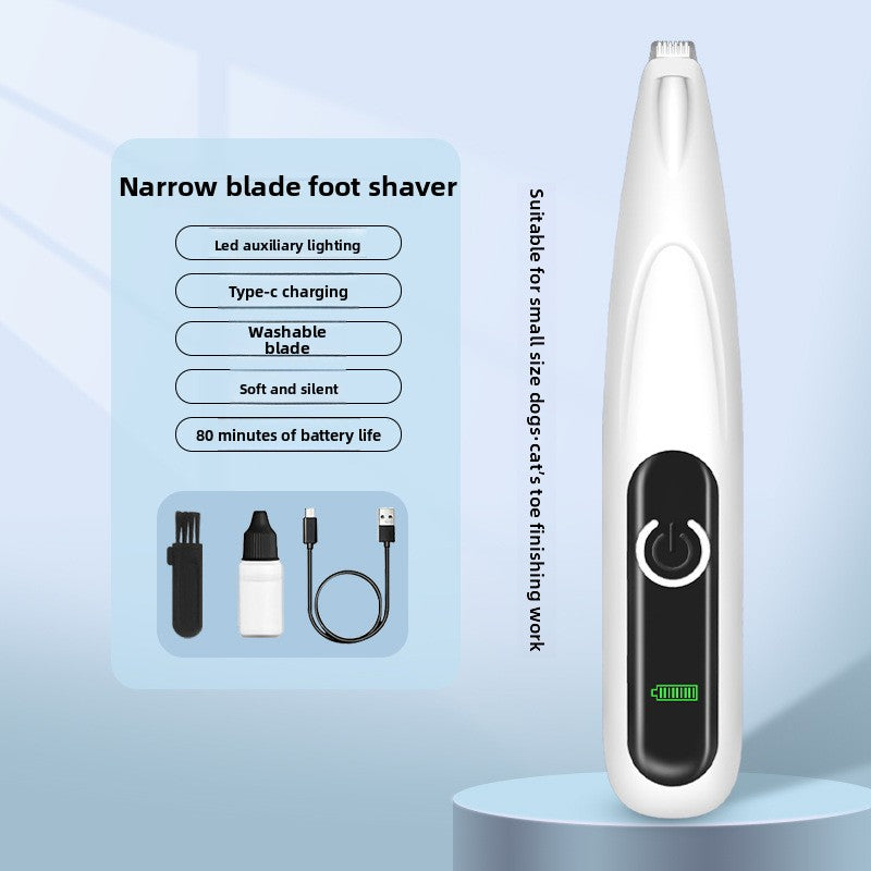 Pet foot shaving device