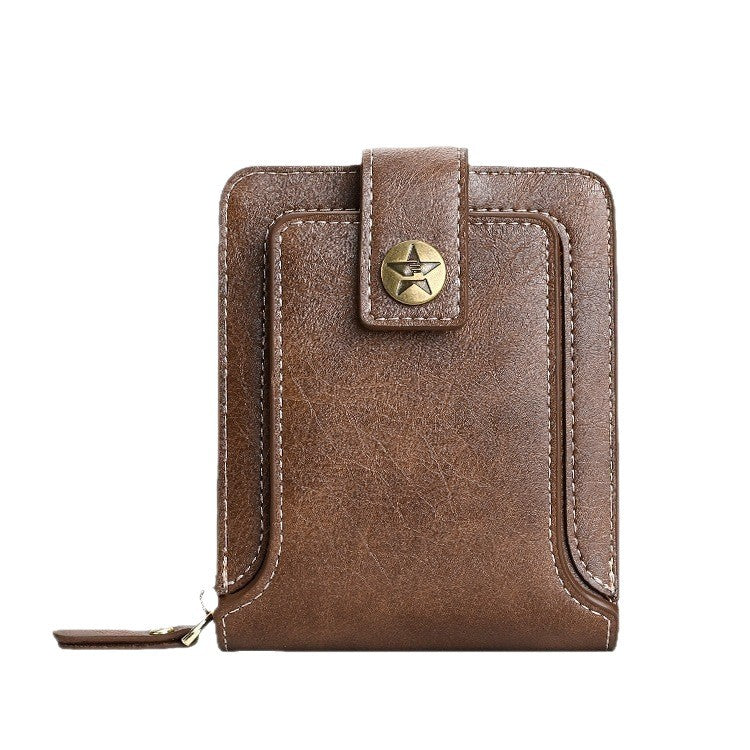 Portamonete da uomo Portafoglio antifurto Portafoglio in pelle da uomo Porta biglietti da visita con cerniera Porta soldi Portafoglio da uomo
 Mens Wallet
