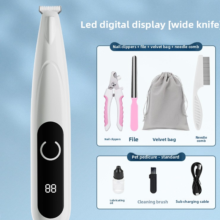 Pet foot shaving device
