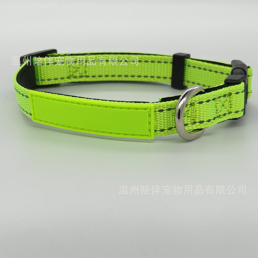 Leather tag printing for dog collars LIGHT BALT FOR DOG